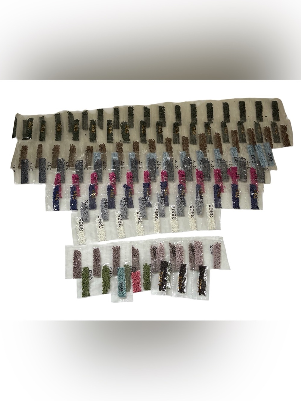 DIAMOND PAINTING ART ROUND DRILLS ASSORTED COLOURS BUNDLE CRAFT BEDAZZLE